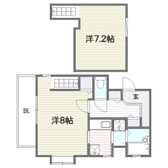 マロリースクエア401号室-間取り