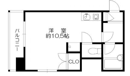 リリーフ天神東604号室-間取り