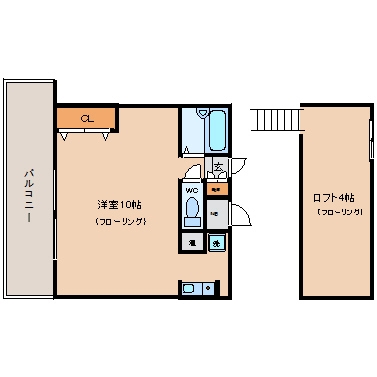 岩保ビル駅南905号室-間取り