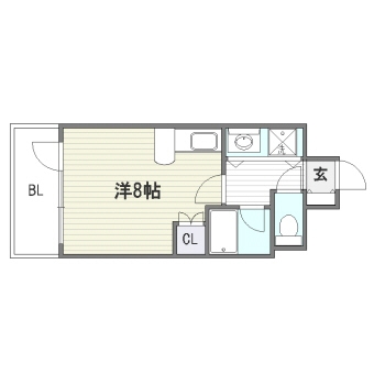 グリフィン福岡602号室-間取り