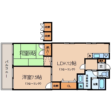 吉弘ビル601号室-間取り