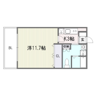 フォレシティ博多II603号室-間取り