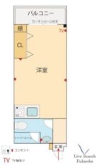 コープオリンピア高砂 - 所在階 の間取り図