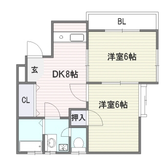 コーポ ＮＫ103号室-間取り