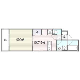 グリーンワールドビル201号室-間取り