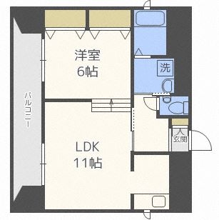 グランノーブル六本松802号室-間取り