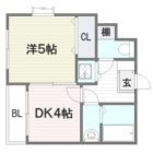 ゴールド大濠 - 所在階 の間取り図