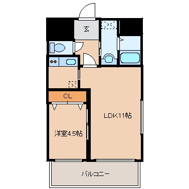 リージェント白金301号室-間取り