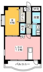 リシェス博多 - 所在階 の間取り図