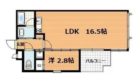 サンクス渡辺通 - 所在階***階の間取り図 1683