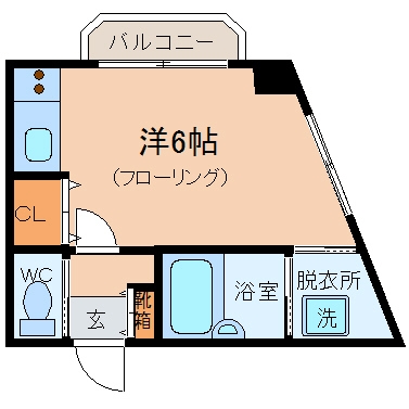 サンシティ天神304号室-間取り