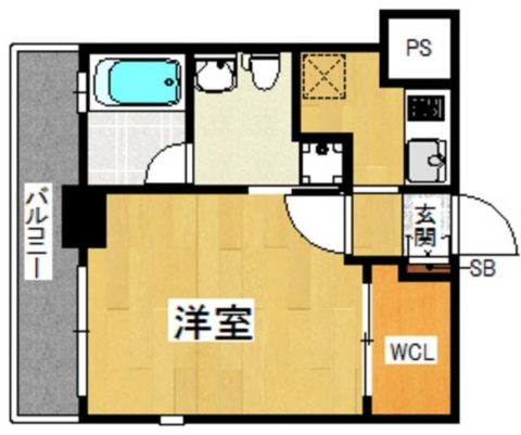 アソシアグロッツォ平尾ザ・シティ701号室-間取り