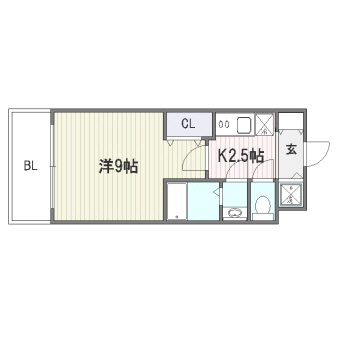 レシェンテヴィラ東福岡318号室-間取り