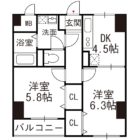 グランドシャルマン桜坂 - 所在階 の間取り図