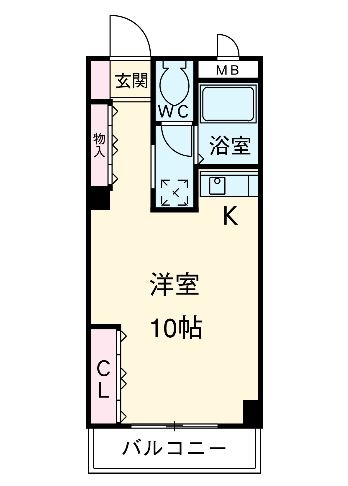 ツバサ２１博多305号室-間取り