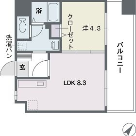 ベレーザ平尾302号室-間取り