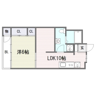 昌栄マンション307号室-間取り