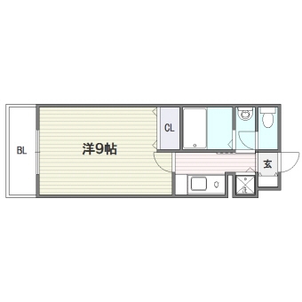 西田ビル505号室-間取り