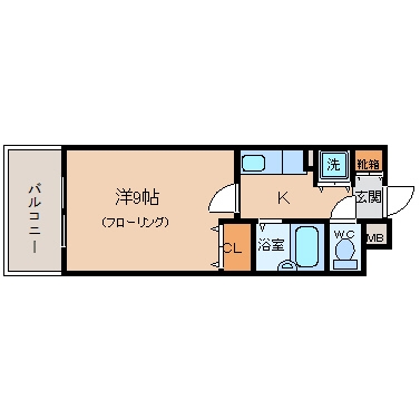 西田ビル11803号室-間取り