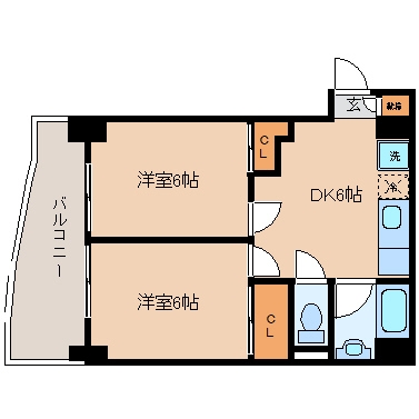 石蔵ﾋﾞﾙ504号室-間取り