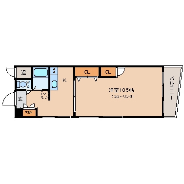 大朝社住吉ビル502号室-間取り