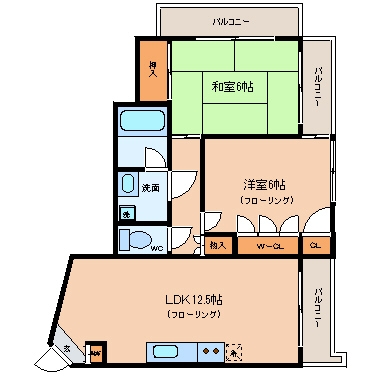 第II成田ビル411号室-間取り