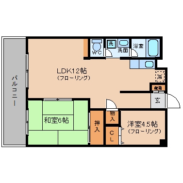 第3よしみﾋﾞﾙ603号室-間取り