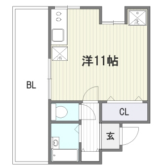 Ｐａｌはせがわ301号室-間取り