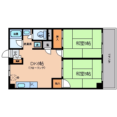 第２よしみビル205号室-間取り