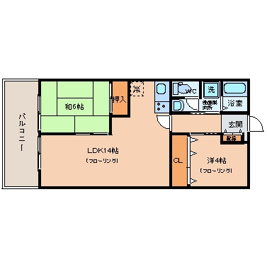 第３大西ビル509号室-間取り