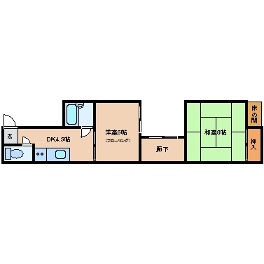 丹野産業ビル201号室-間取り