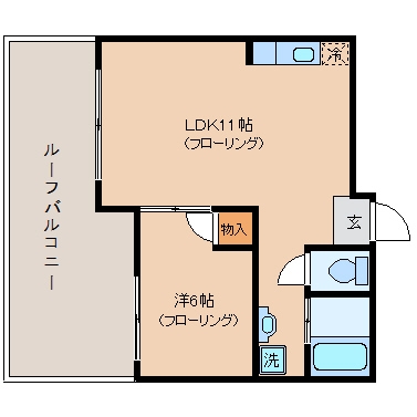 蝶和ビル303号室-間取り