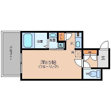 Ｍ`ｓ高砂201号室-間取り