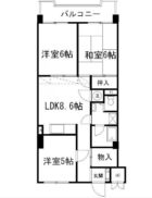 ニューいわきビル - 所在階***階の間取り図 1835