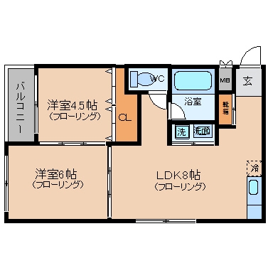 日商博多ビル601号室-間取り