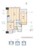 コスモ博多古門戸 - 所在階***階の間取り図 1845