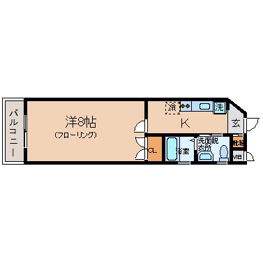 博多ステーションアベニュー502号室-間取り