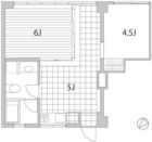 山王マンション - 所在階 の間取り図