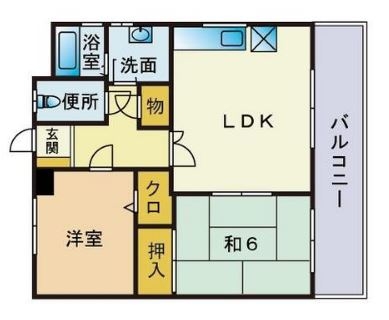 博多ﾀﾞｲﾁﾋﾞﾙ502号室-間取り