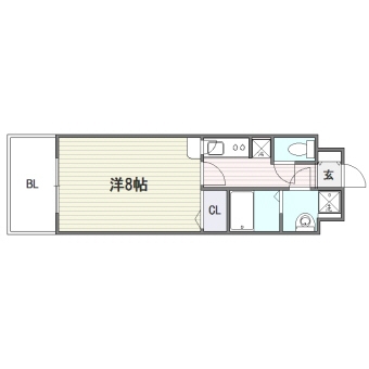 レジデンシャルヒルズ博多南204号室-間取り