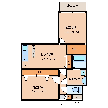 シティマンション高砂603号室-間取り