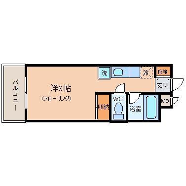 シャンティ502号室-間取り