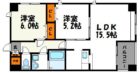 グランパーク天神Ｃ棟 - 所在階 の間取り図