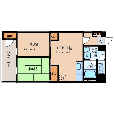 シャンボール桜坂708号室-間取り