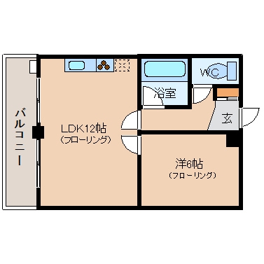 ローズマンション山王503号室-間取り