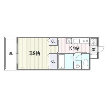 エクセレンス吉塚302号室-間取り