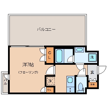 エンクレスト天神IV1103号室-間取り