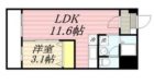 グリュックハイム山王公園前 - 所在階 の間取り図