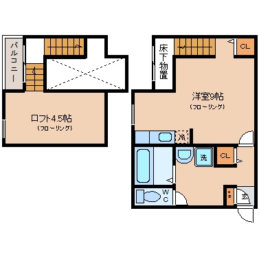 グレースハイツ博多駅南101号室-間取り