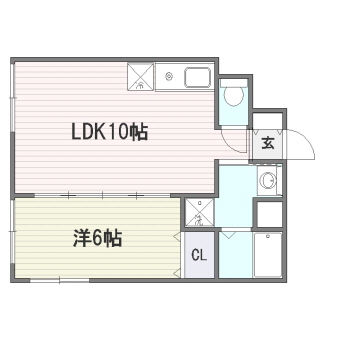 ロータス博多602号室-間取り